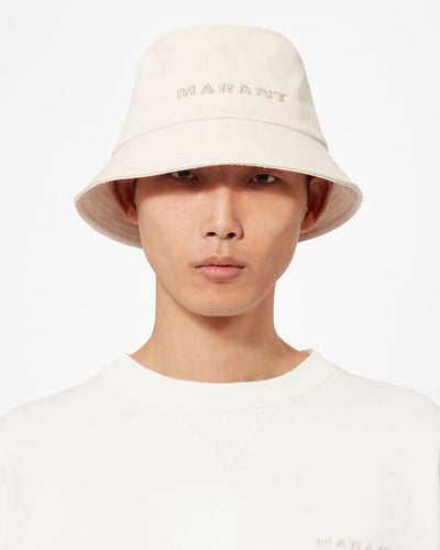 Bob à logo brodé haley - Écru-écru - Man - 6