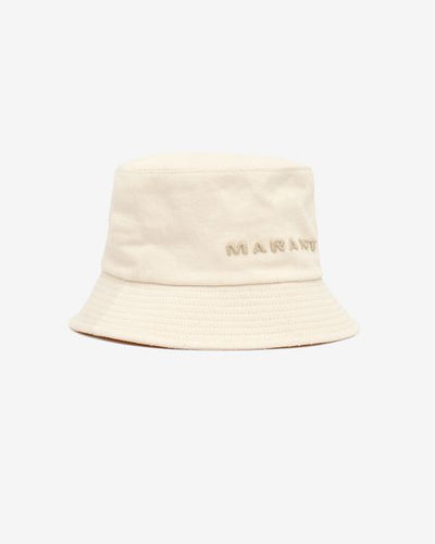 Bob à logo brodé haley - Écru-écru - Man - 9