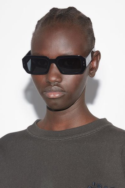 Gafas de sol rectangulares lizzy - Black pall-gray - Woman - 4