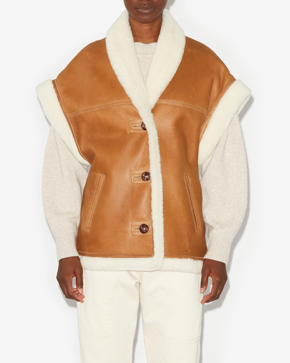 Medilia coat - Natural - Woman - 3