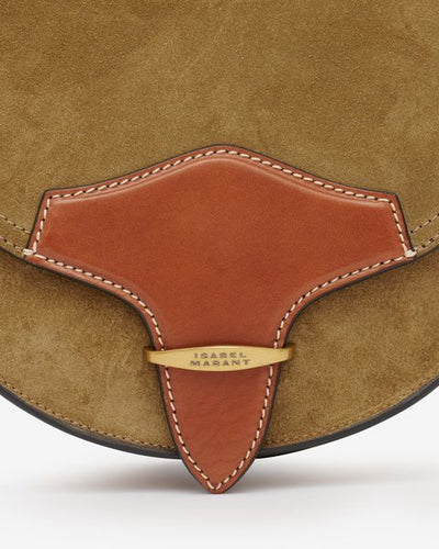 Botsy day 스웨이드 호보 숄더백 - 카키색 옷감 - Woman - 6