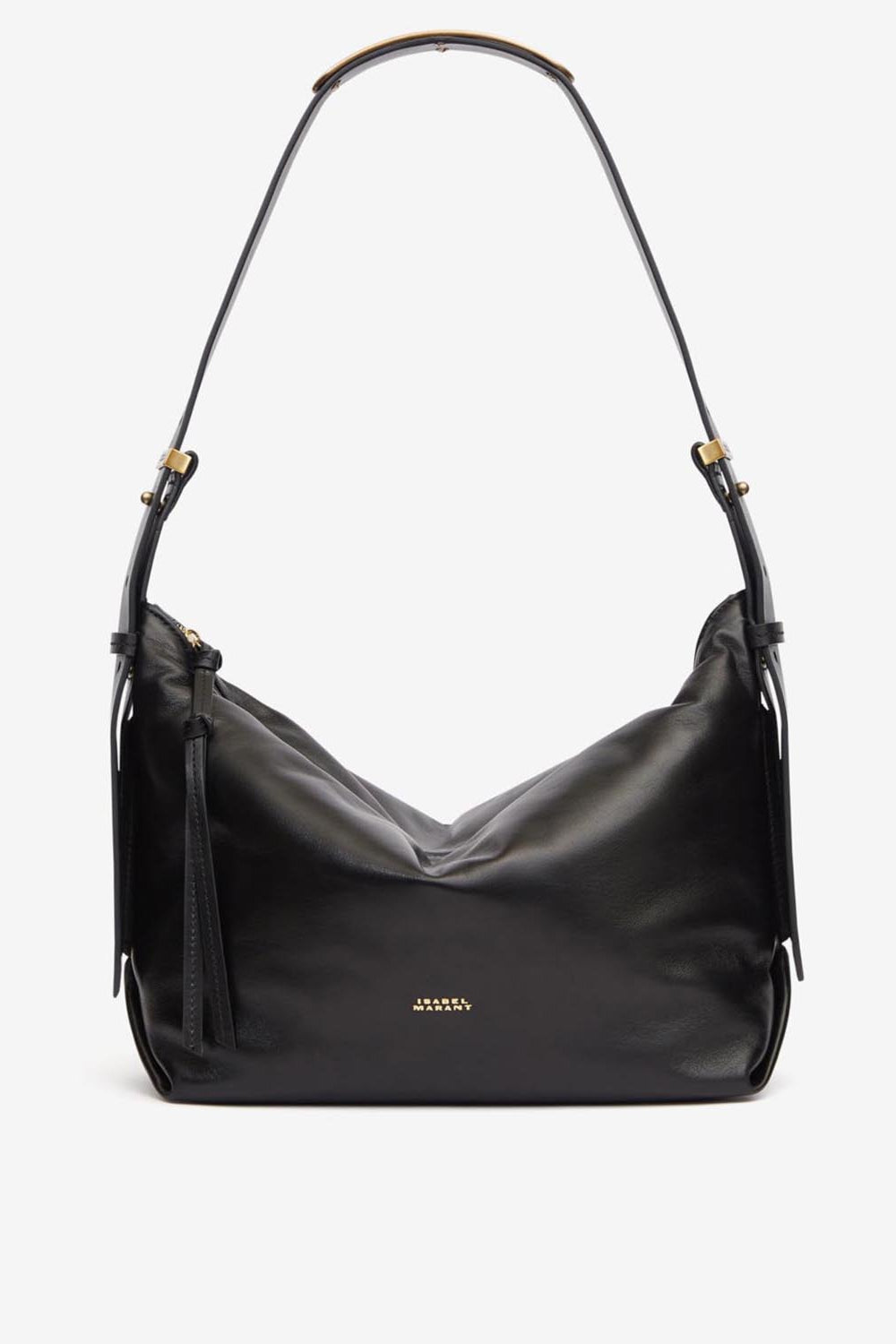 Leyden shoulder bag in soft and supple leather - Black - Woman - 6