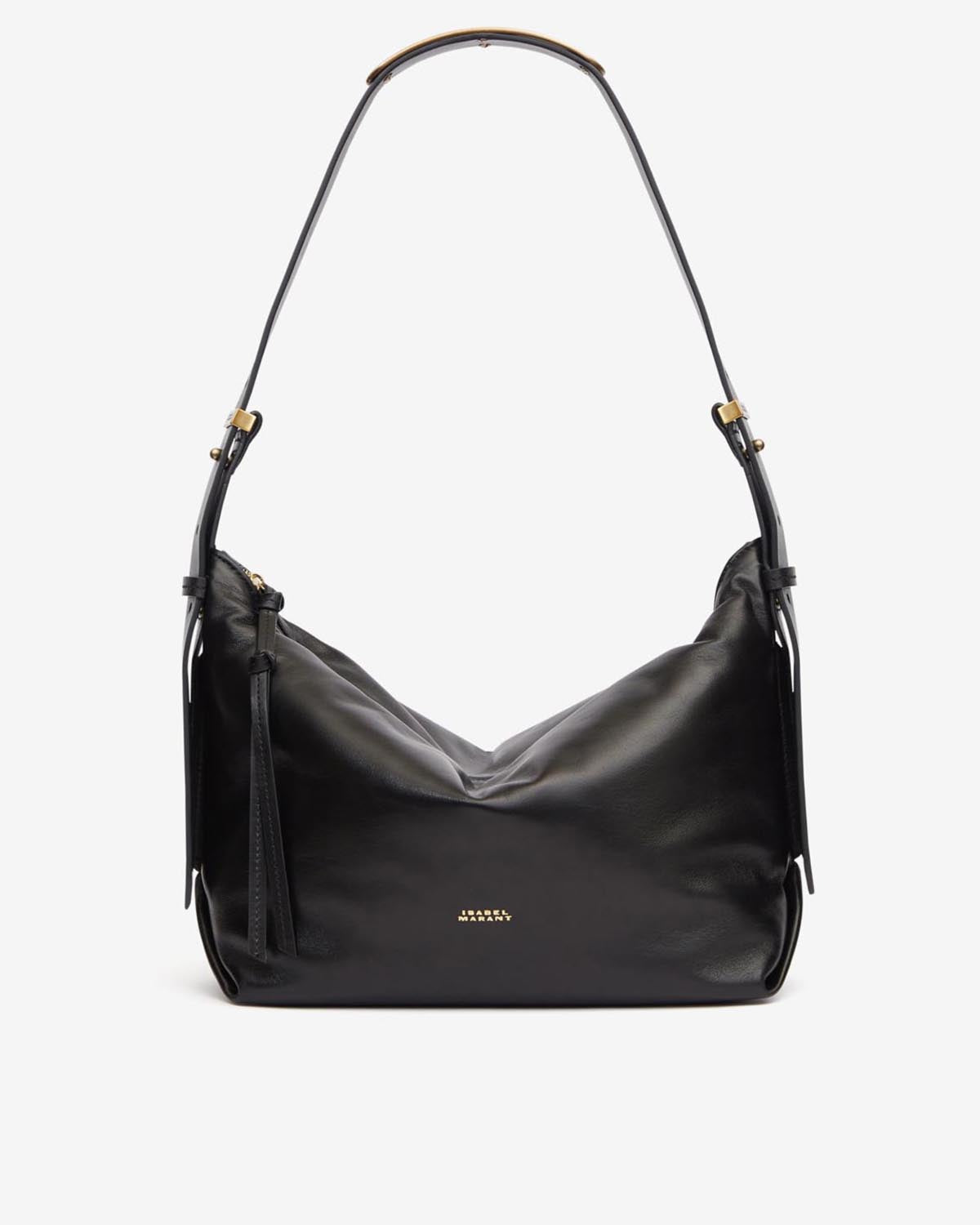 Leyden shoulder bag in soft and supple leather - Black - Woman - 6