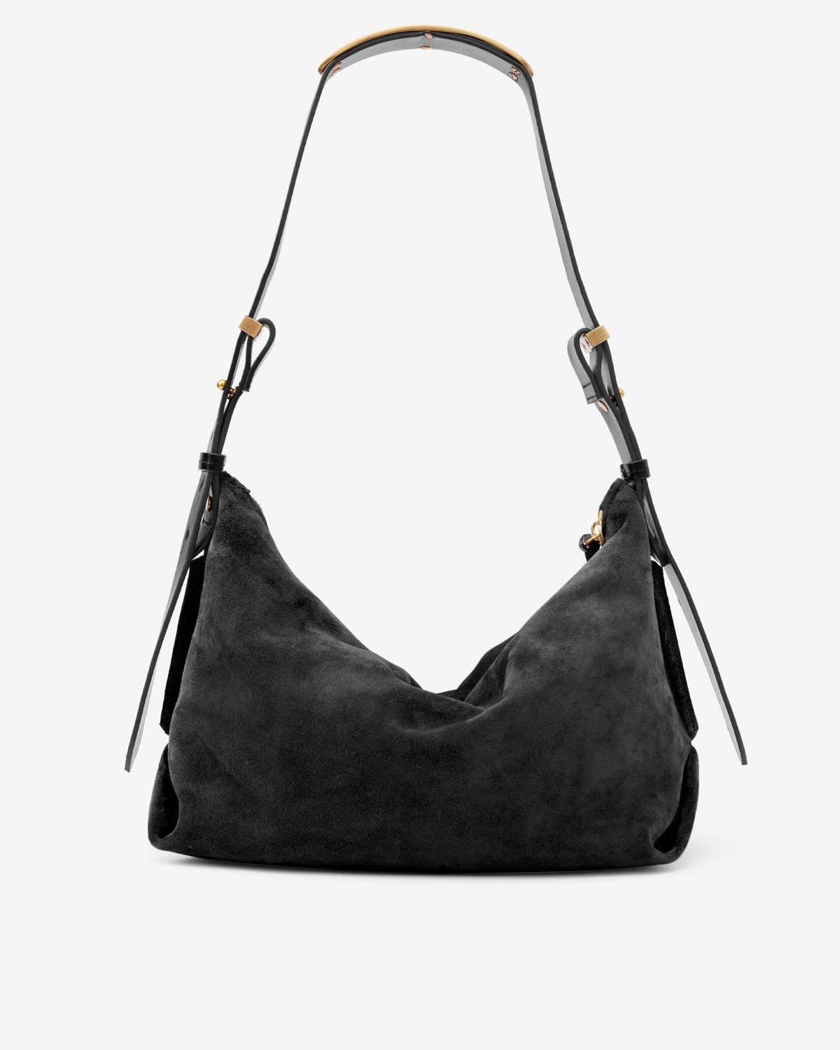 Ellington Grey Black Leather popular Suede Isabel Hobo Bag