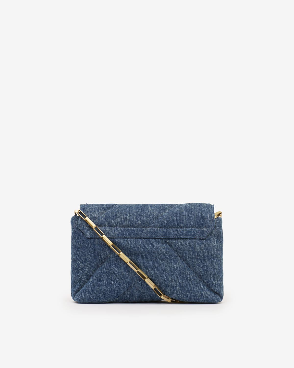 Borsa in pelle trapuntata merine puffy - Blu scuro - Woman - 2