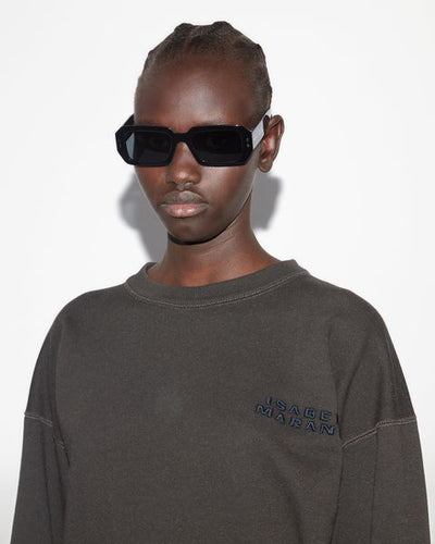 Shad 로고 스웻셔츠 - 검정으로 씻어낸 - Woman - 7