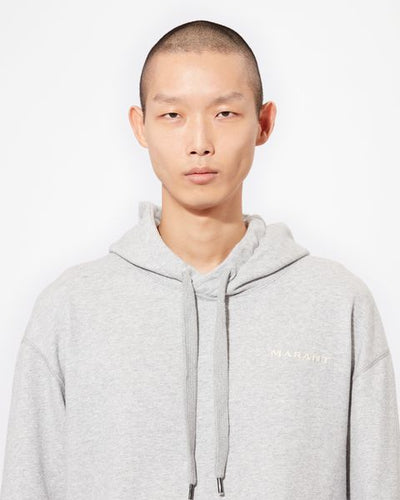 Marcello felpa con cappuccio e logo - Grigio - Man - 6