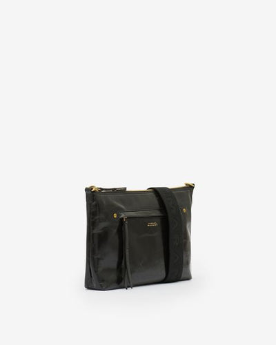 Nessah soft leather shoulder bag - Black - Woman - 9