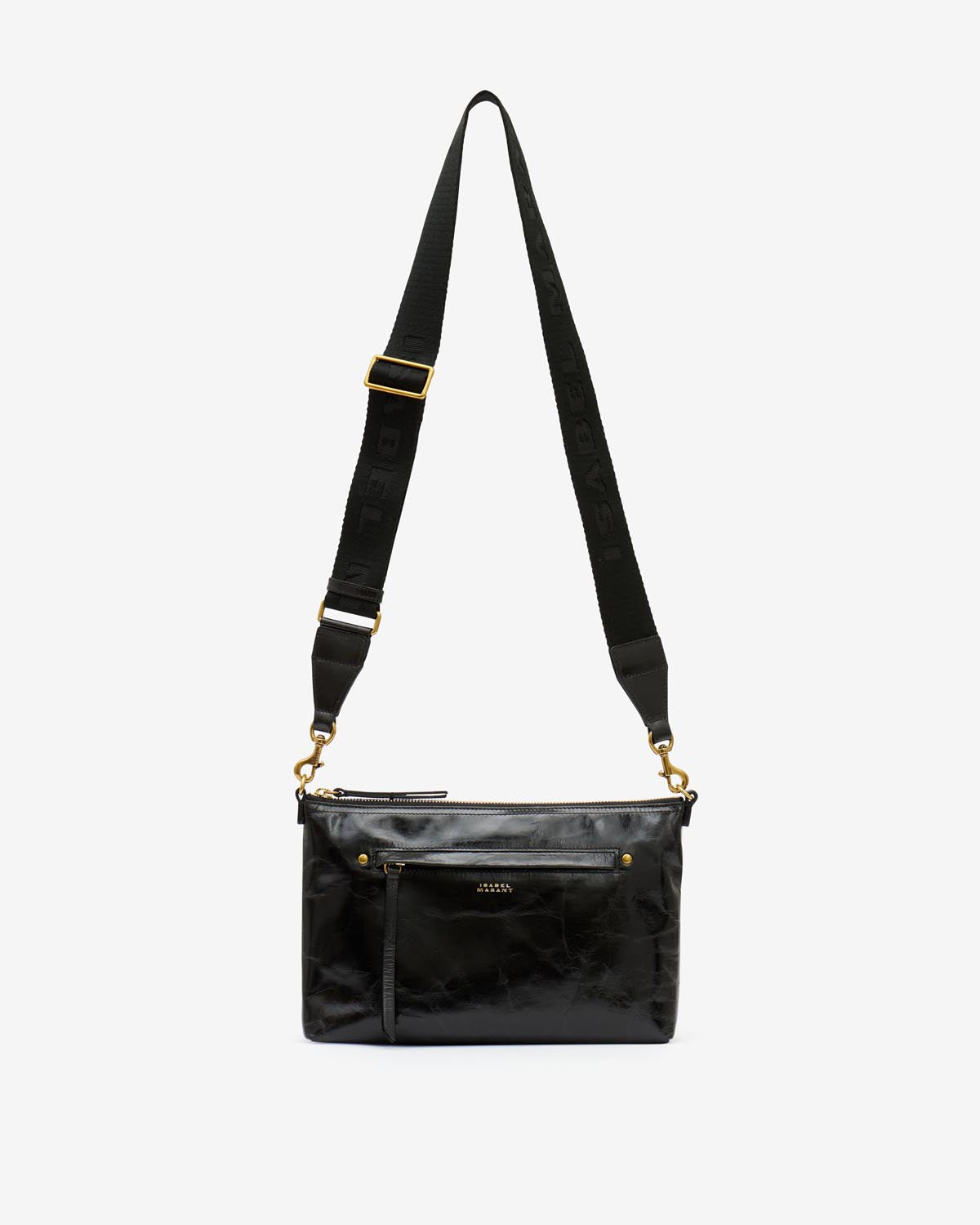 Nessah soft leather shoulder bag - Black - Woman - 11