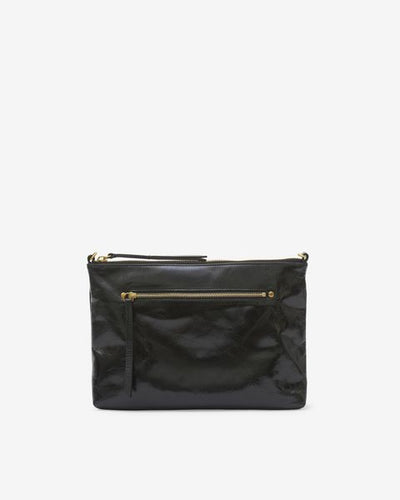 Nessah soft leather shoulder bag - Black - Woman - 13