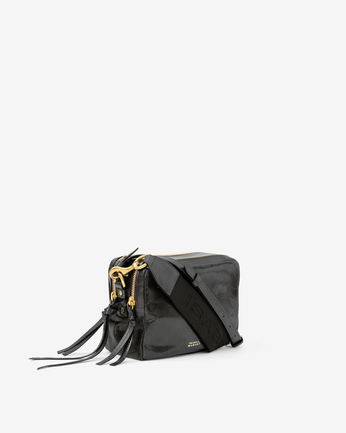 Isabel Marant logo-print leather belt bag - Black