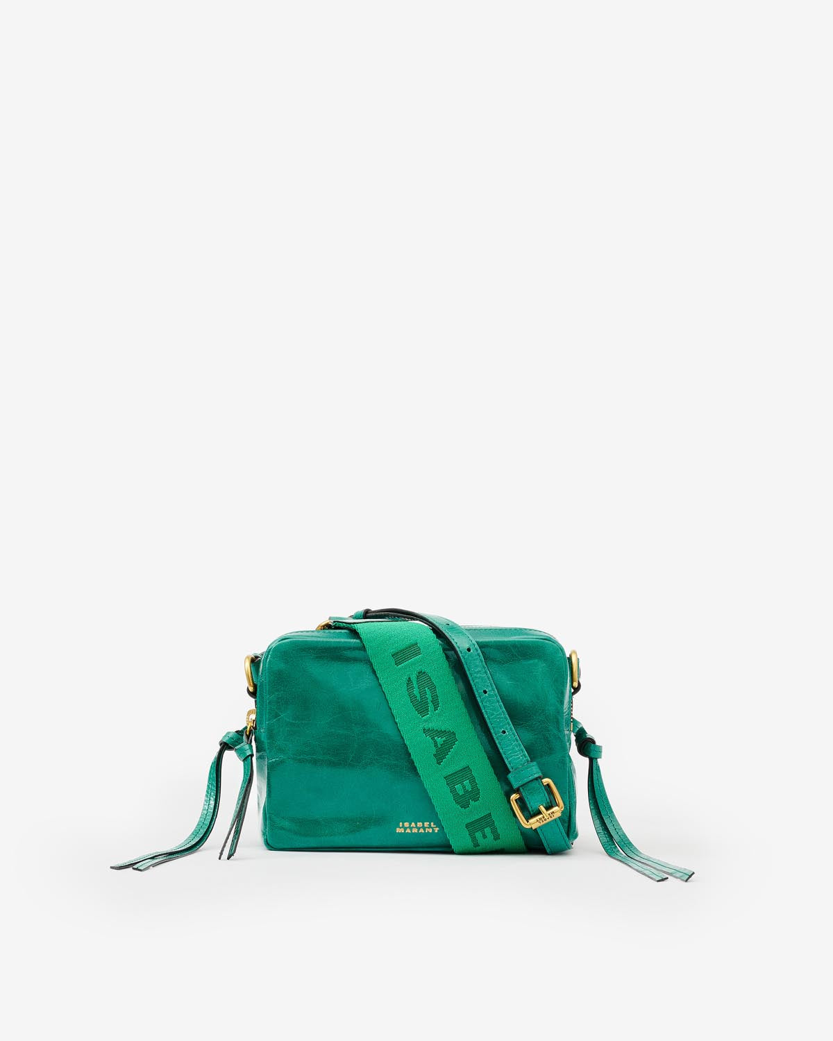 ISABEL MARANT Wardy crinkled-leather tote bag - Green