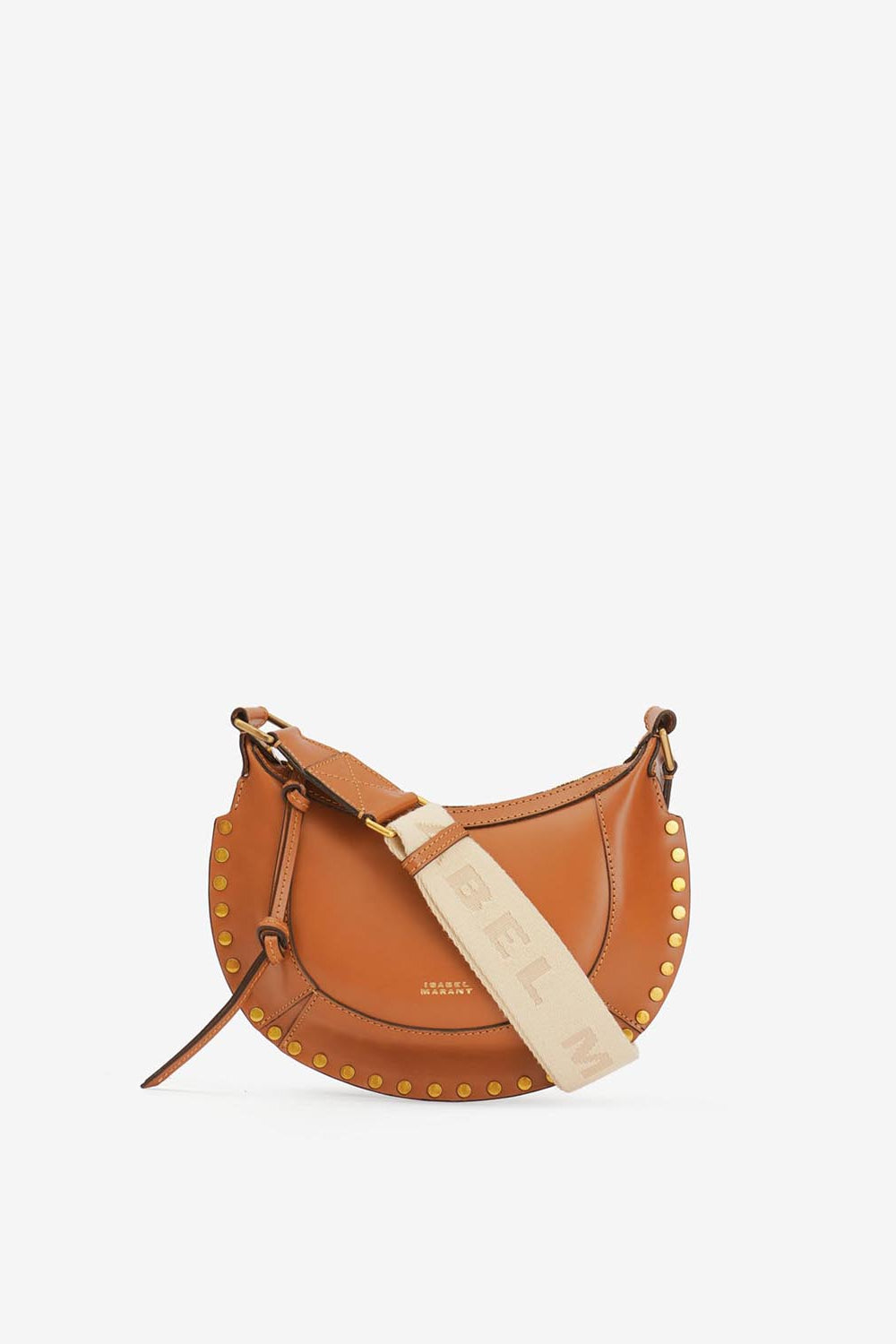 Bolso de hombro tipo baguette de piel mini moon - Cognac - Woman - 2
