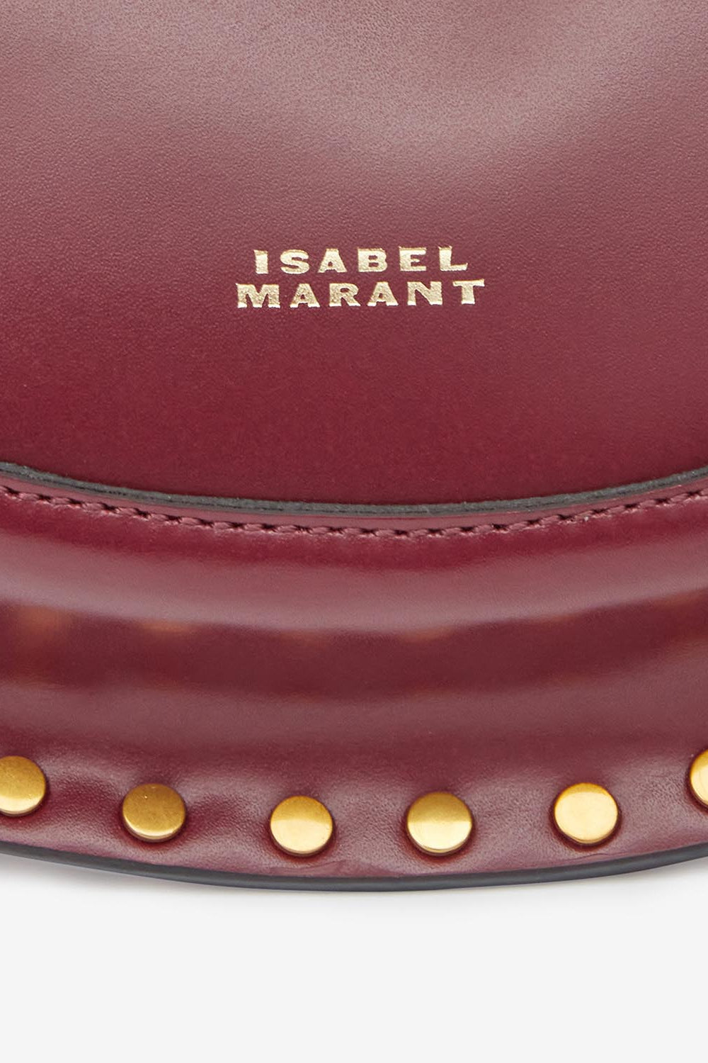 Mini moon カーフレザー製 ショルダーバッグ - ボルドー - Woman - 3