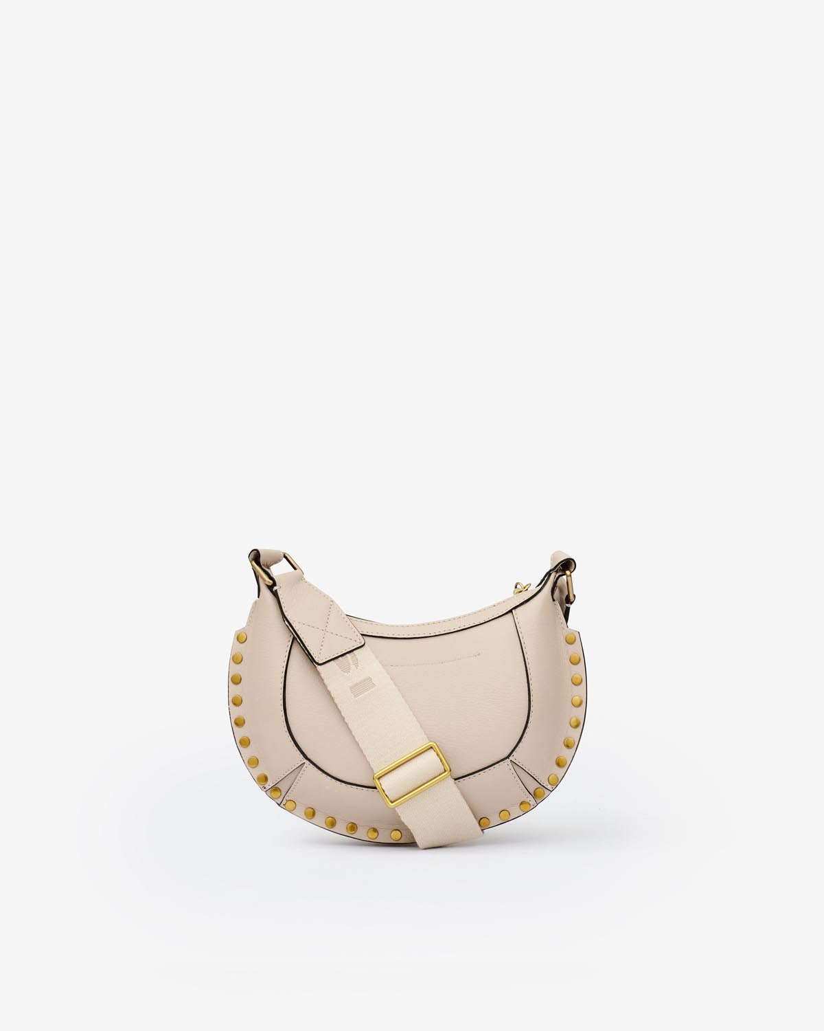 Baguette-schultertasche aus kalbsleder mini moon - Light beige - Woman - 3