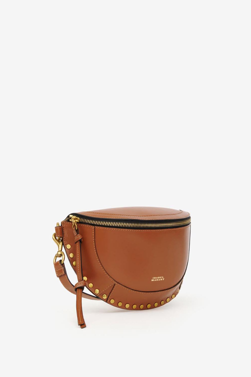 Sac banane en cuir de veau skano - Cognac - Woman - 5