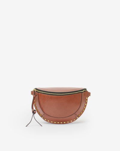 Skano belt bag in calfskin leather - Cognac - Woman - 7