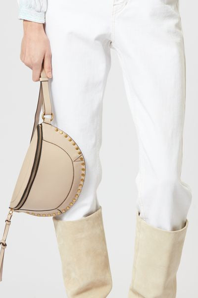 Sac banane en cuir de veau skano - Beige clair - Woman - 3