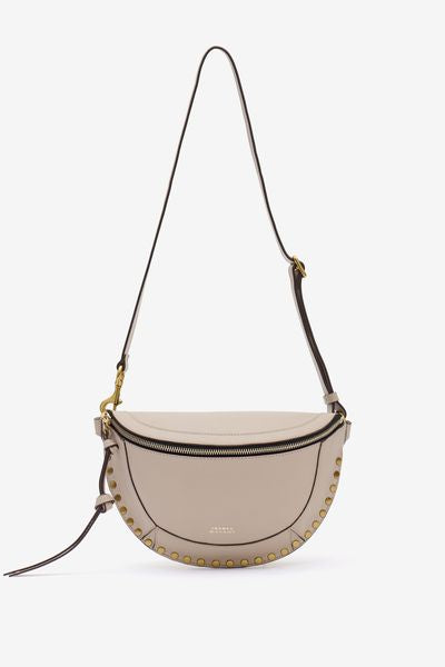 Sac banane en cuir de veau skano - Beige clair - Woman - 11