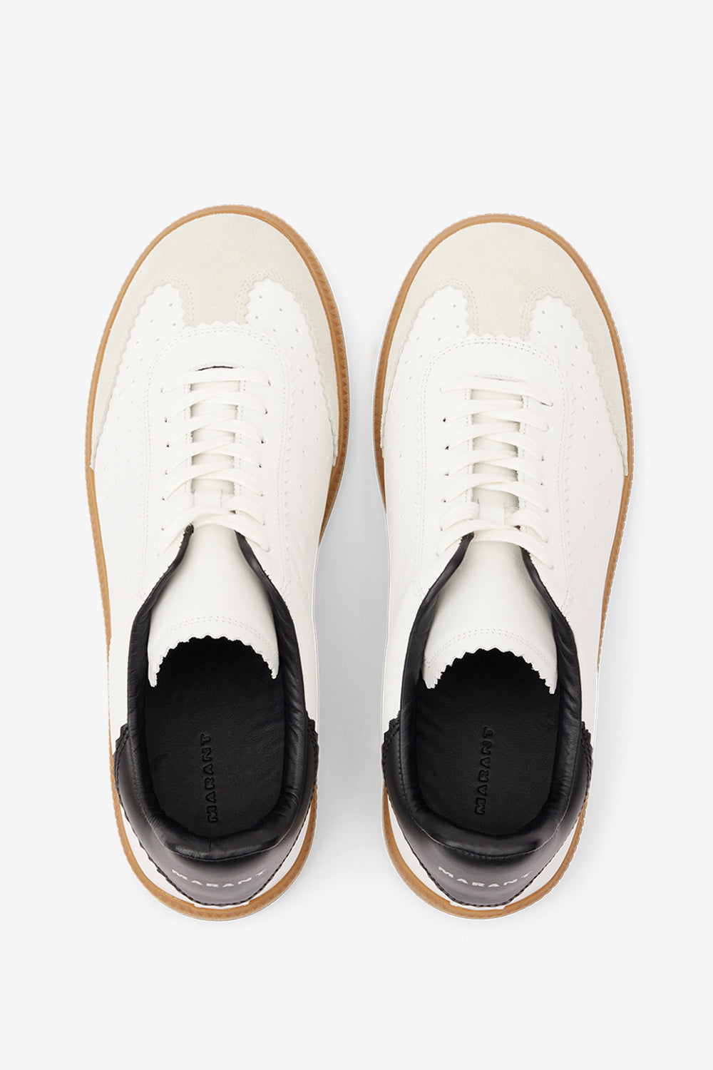 Niedriger sneaker brycy aus leder - Weiß - Man - 4