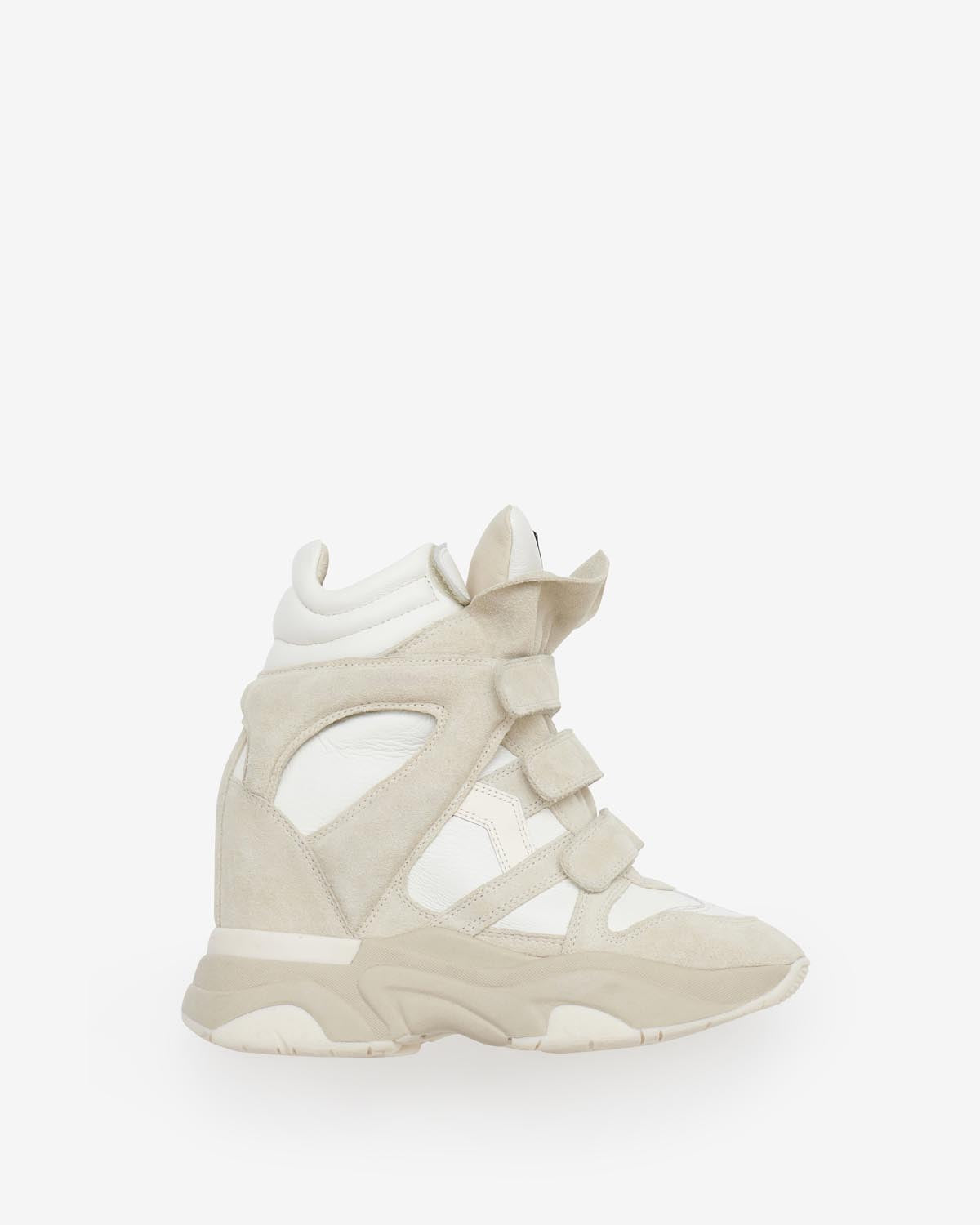 Baskets montantes compensées balskee en cuir  - Blanc - Woman - 1