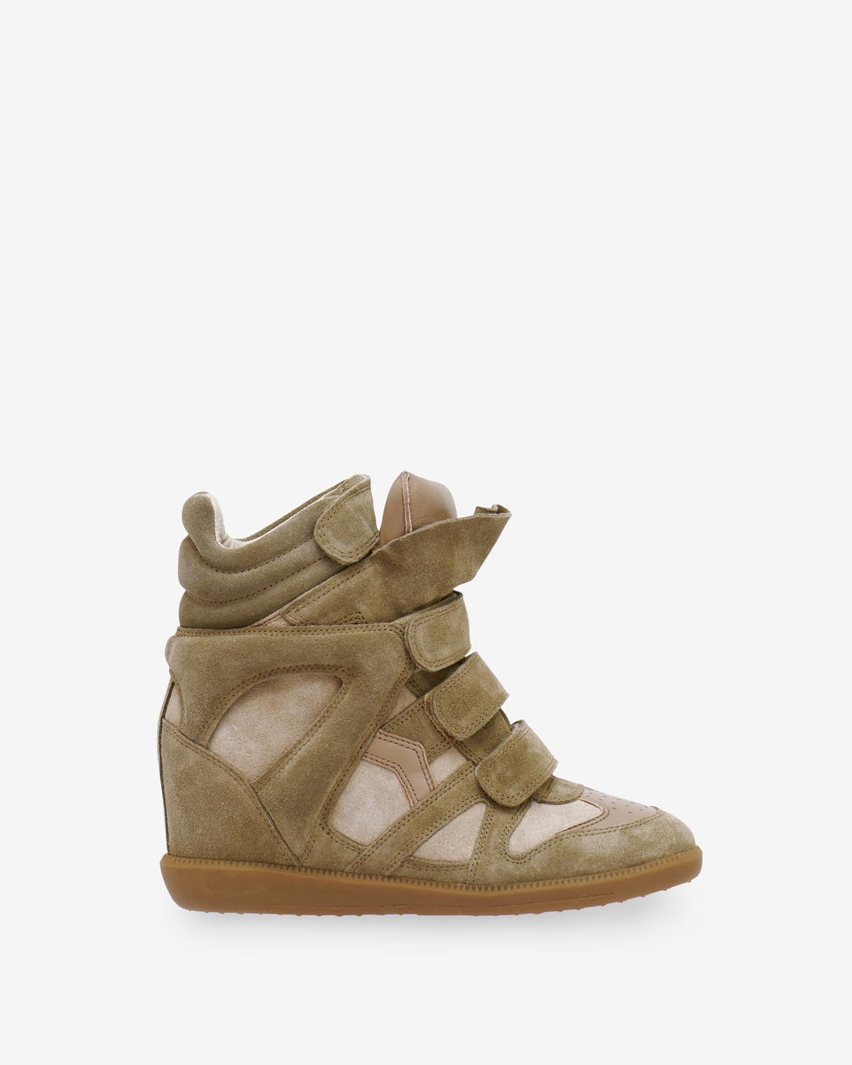 Sneakers bekett con zeppa in pelle - Taupe - Woman - 1
