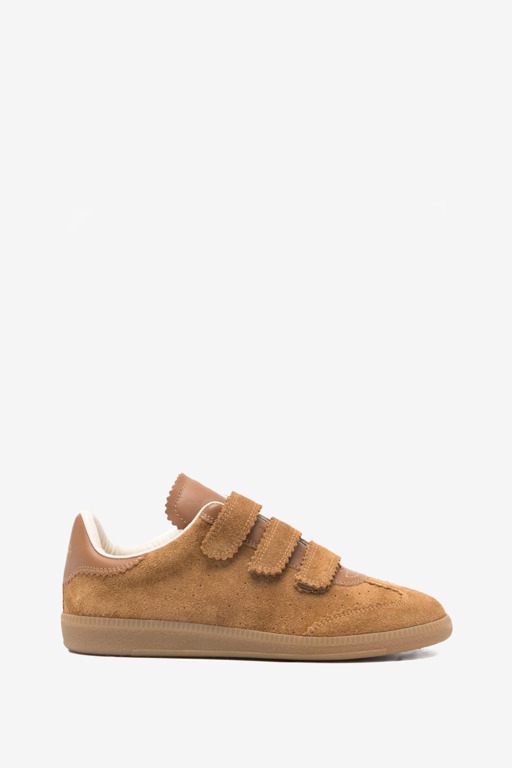 Beth low-top suede and leather sneakers - Cognac - Woman - 1