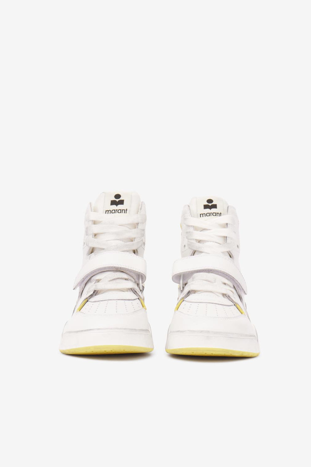 Baskets montantes en cuir alsee - Clair jaune-jaune - Woman - 3