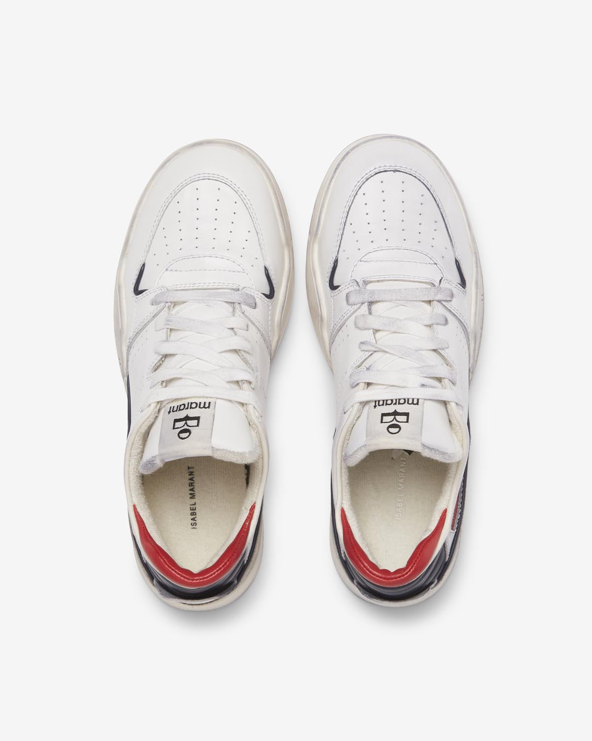 Emreeh leather low-top sneakers - 青 - Woman - 3