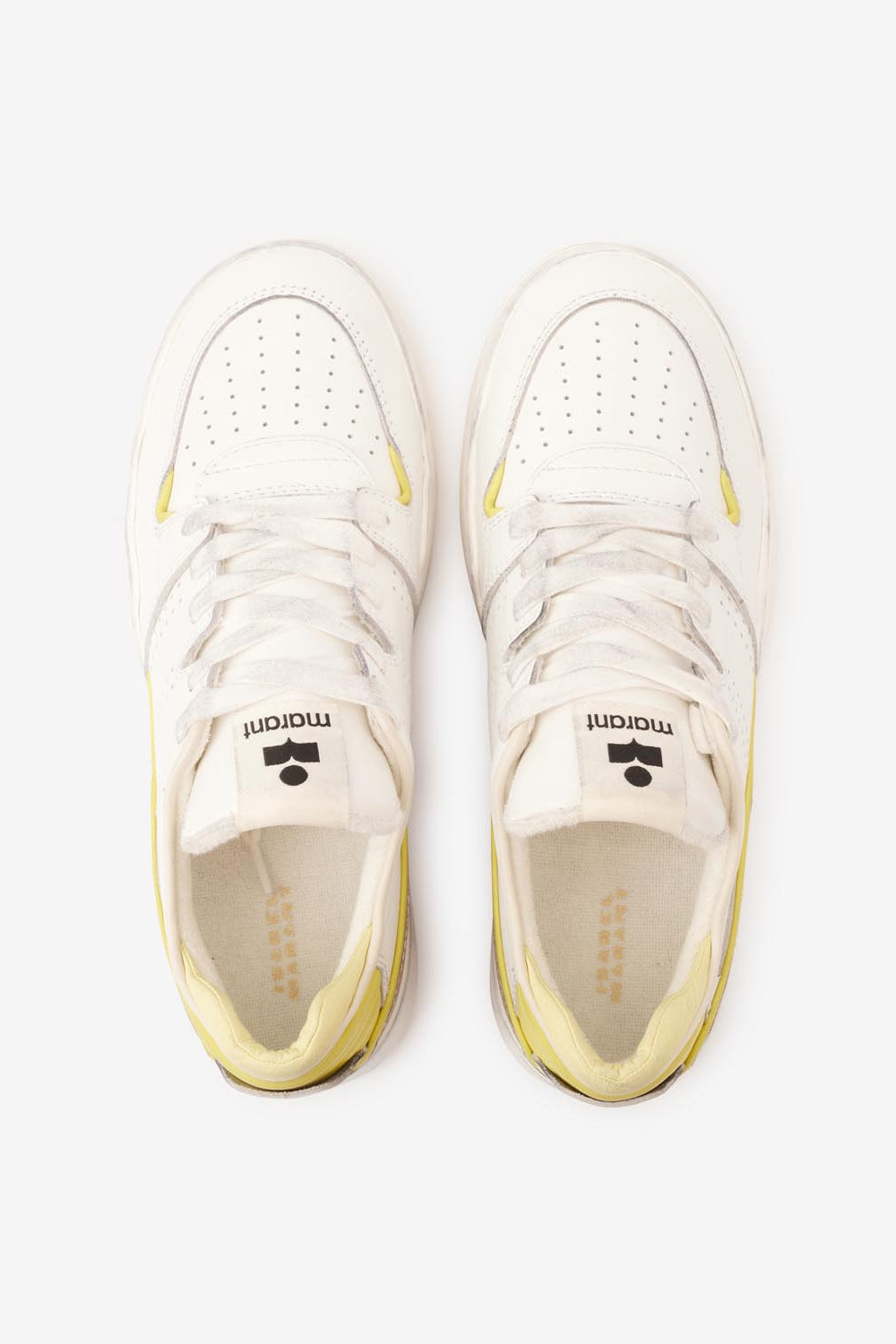 Baskets basses en cuir emree - Clair jaune-jaune - Woman - 3