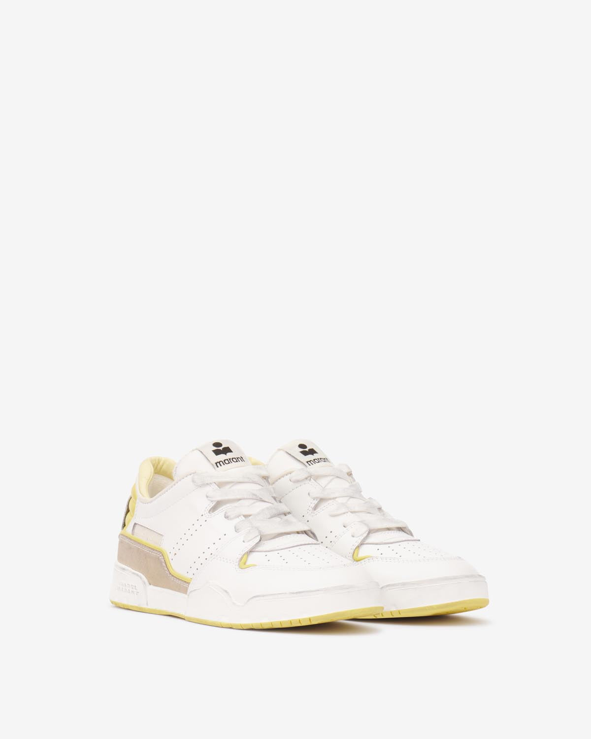 Emreeh leather low-top sneakers - Light yellow-yellow - Woman - 4
