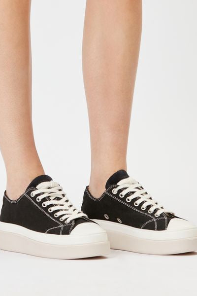 Baskets basses en toile austen - Noir - Woman - 5