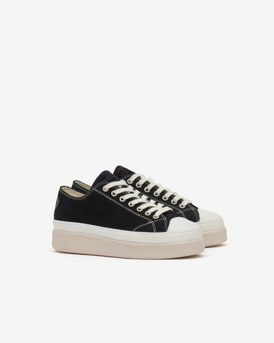 Flatform-sneakers austen low aus canvas - Schwarz - Woman - 3