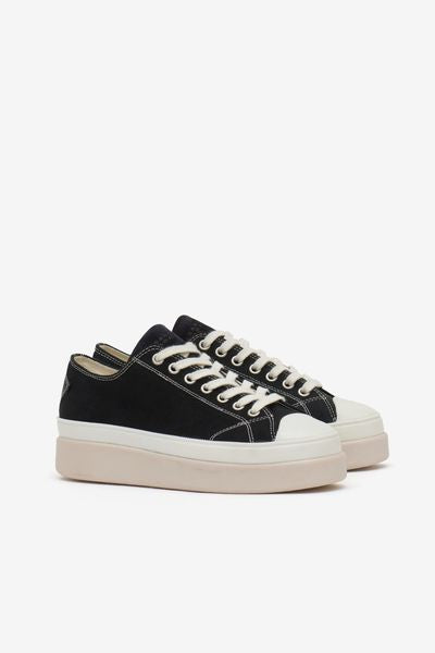 Baskets basses en toile austen - Noir - Woman - 3