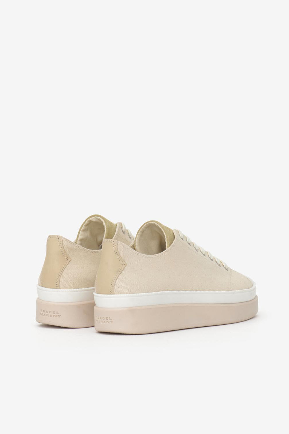 Baskets basses en toile austen - Écru - Woman - 2