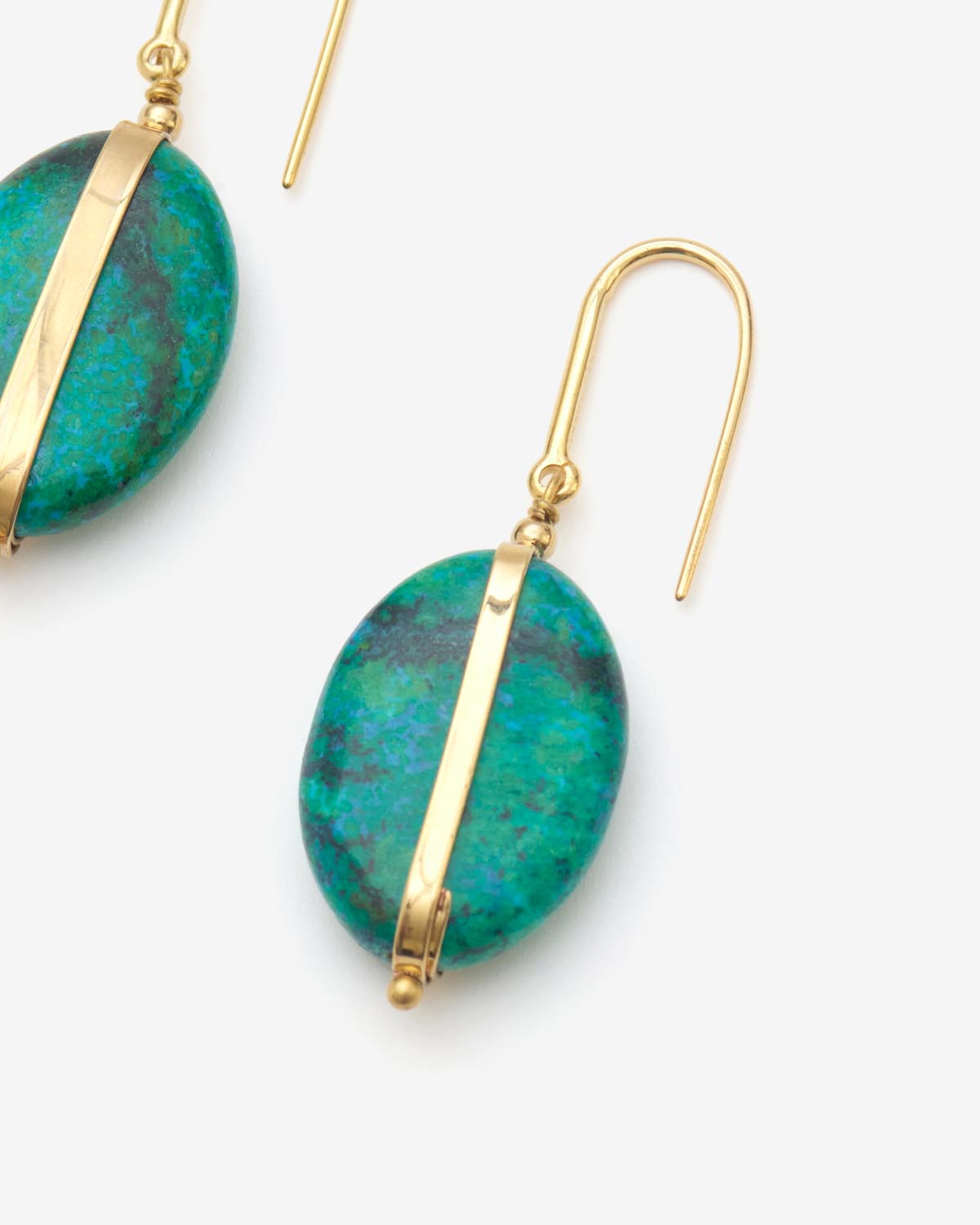 Stones earrings Woman Turquoise 2