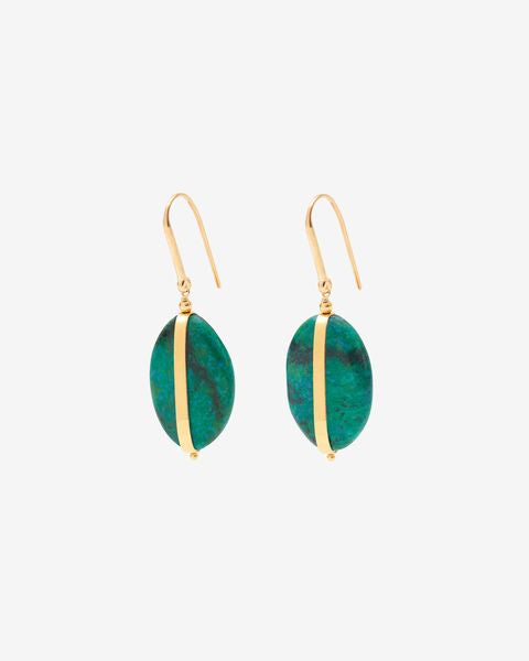 Stones earrings Woman Turquoise 1