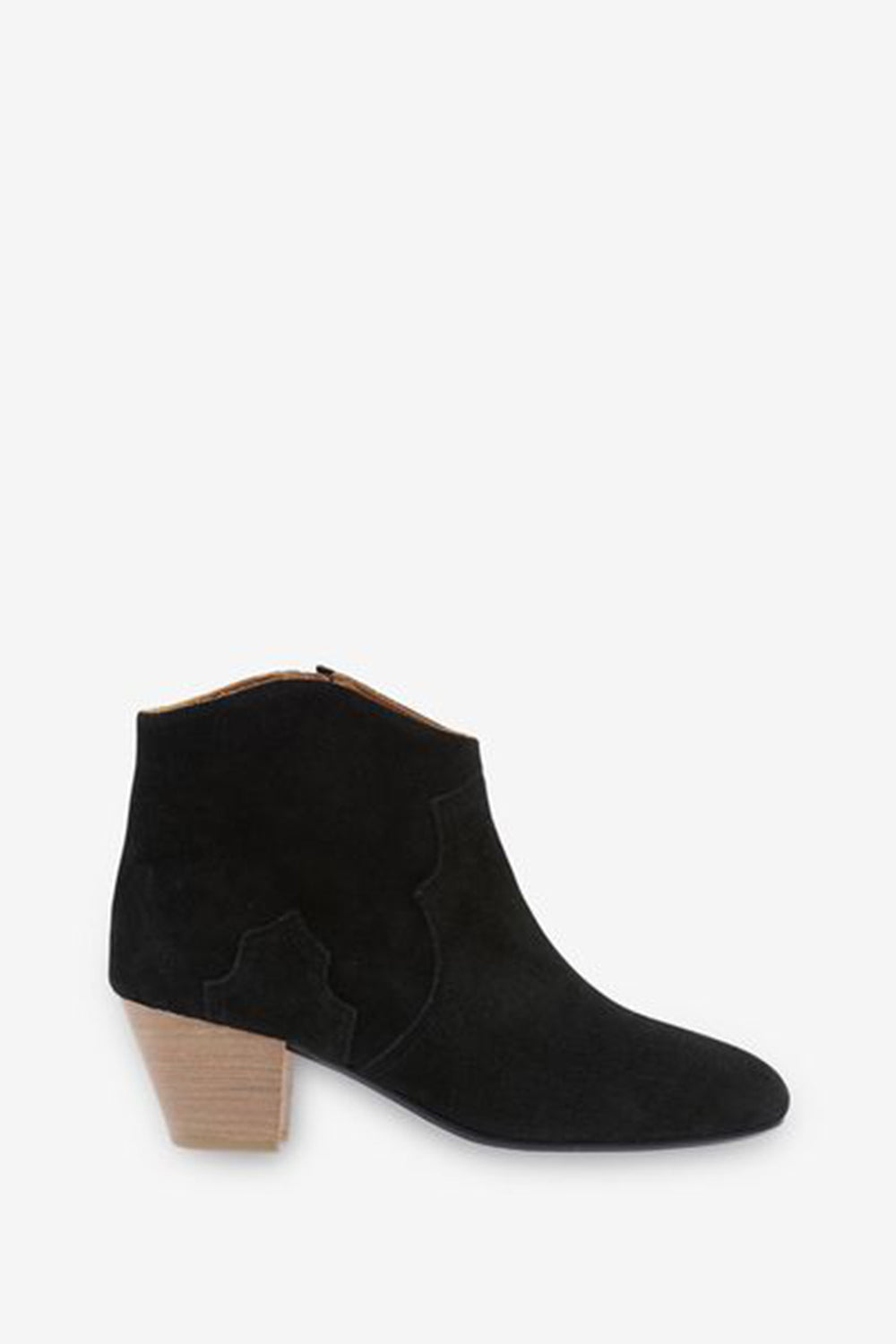 Botas bajas de piel de becerro dicker - Negro lavado - Woman - 1