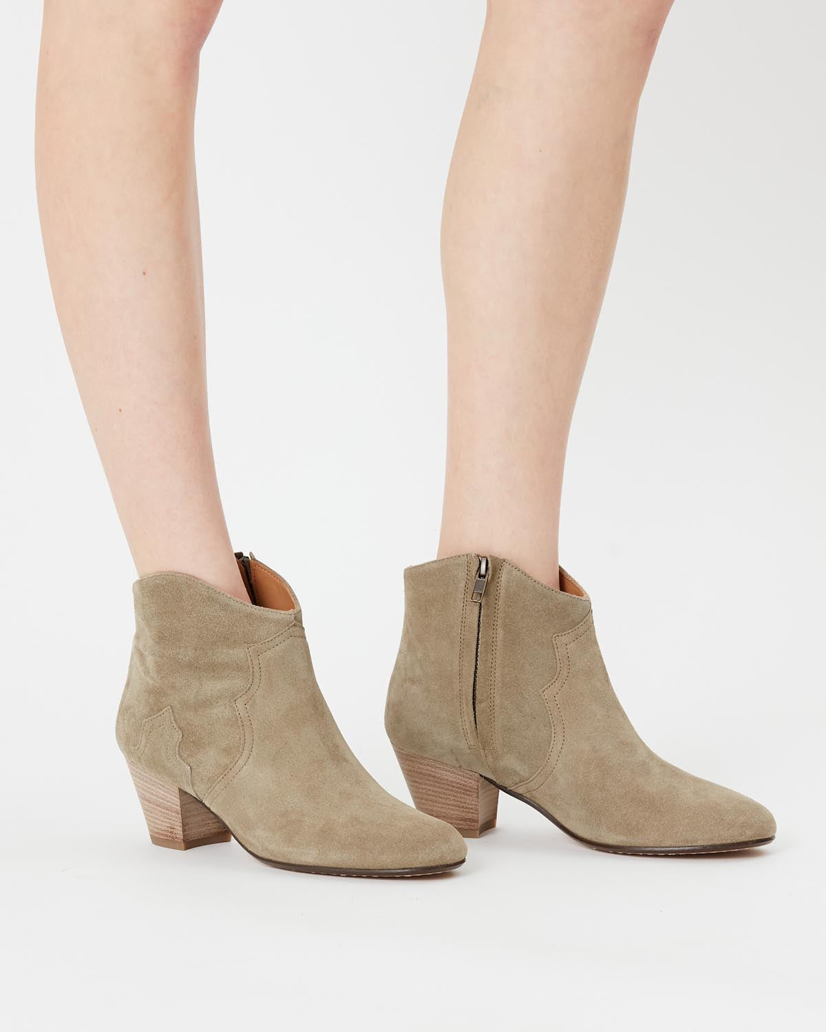 Botas bajas dicker Woman Taupe 4