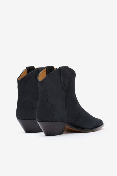 Dewina suede calfskin leather cowboy boots - Black - Woman - 3