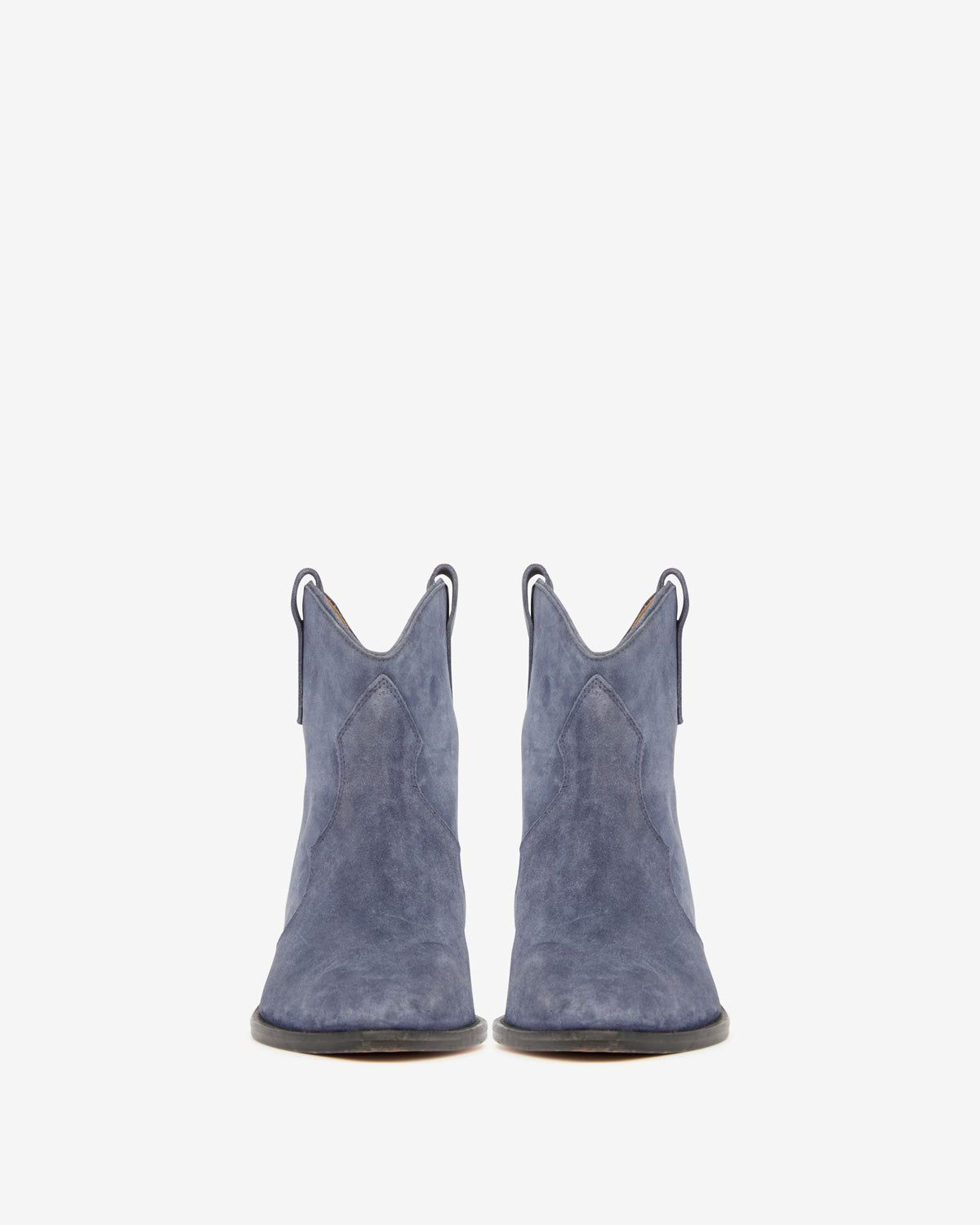 Dewina suede calfskin leather cowboy boots - Ombre blue - Woman - 4