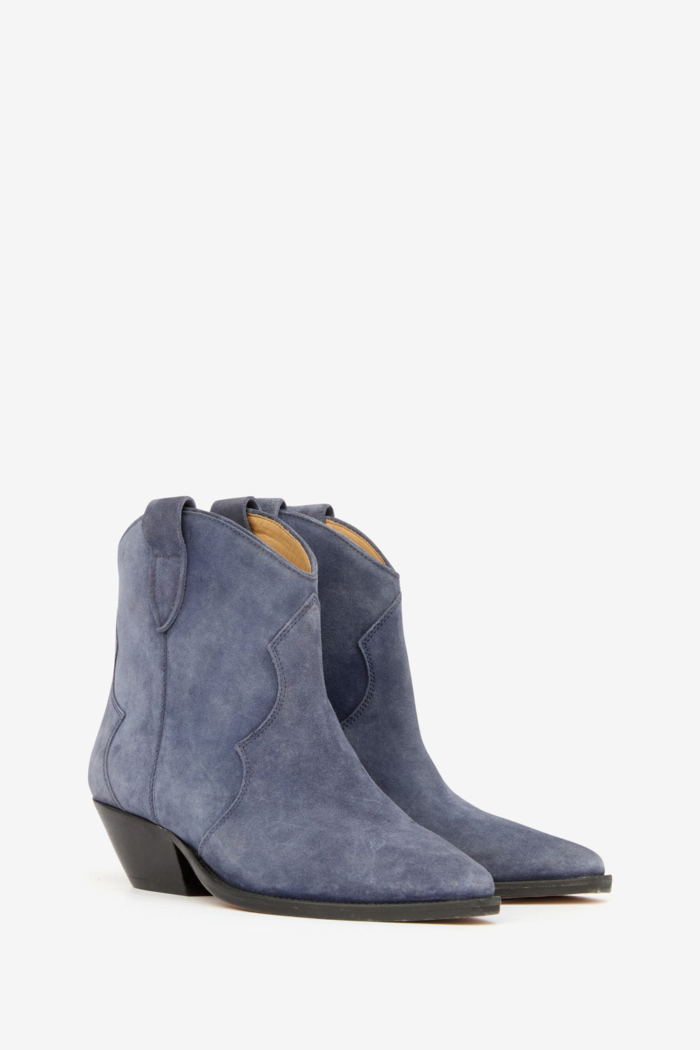 Dewina suede calfskin leather cowboy boots - Ombre blue - Woman - 3