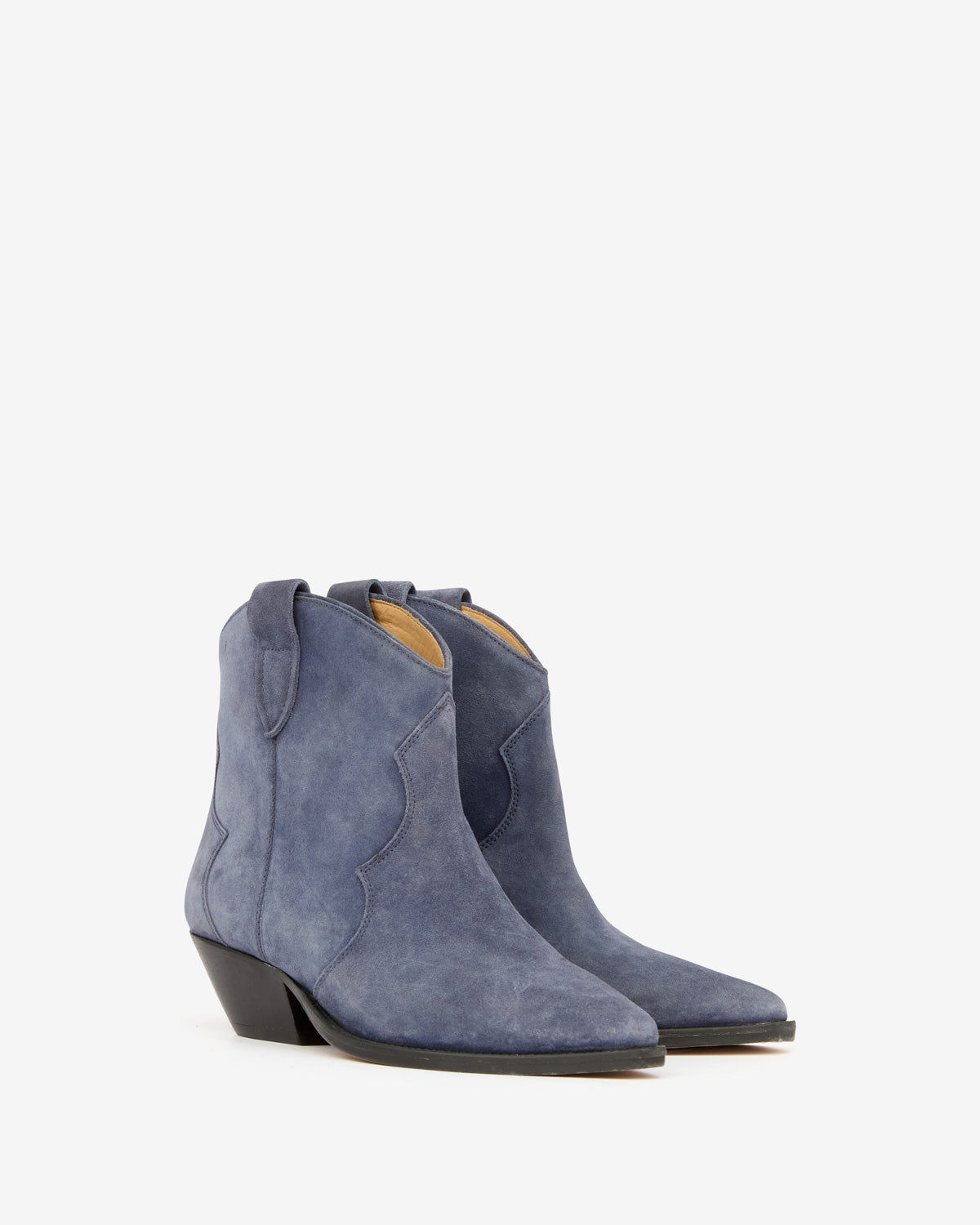 Dewina suede calfskin leather cowboy boots - Ombre blue - Woman - 3