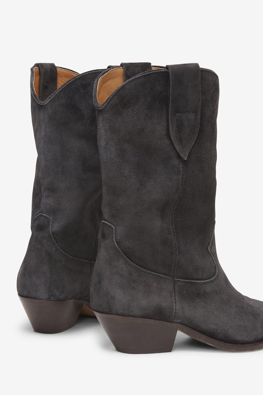 Duerto suede calfskin leather cowboy boots - Black - Woman - 2