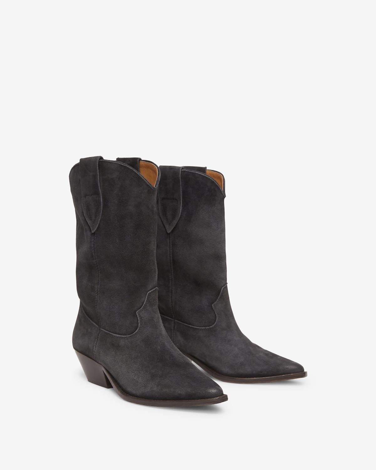 Duerto suede calfskin leather cowboy boots - Black - Woman - 3