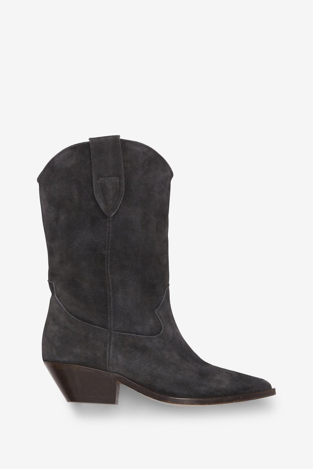 Duerto suede calfskin leather cowboy boots - Black - Woman - 1