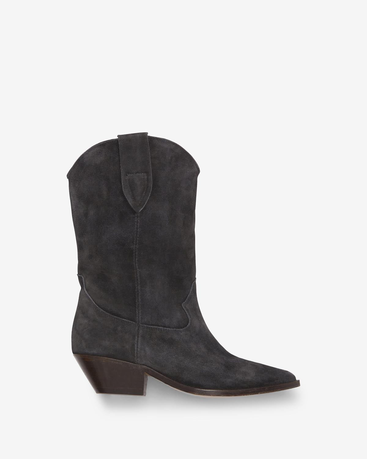 Duerto suede calfskin leather cowboy boots - Black - Woman - 1