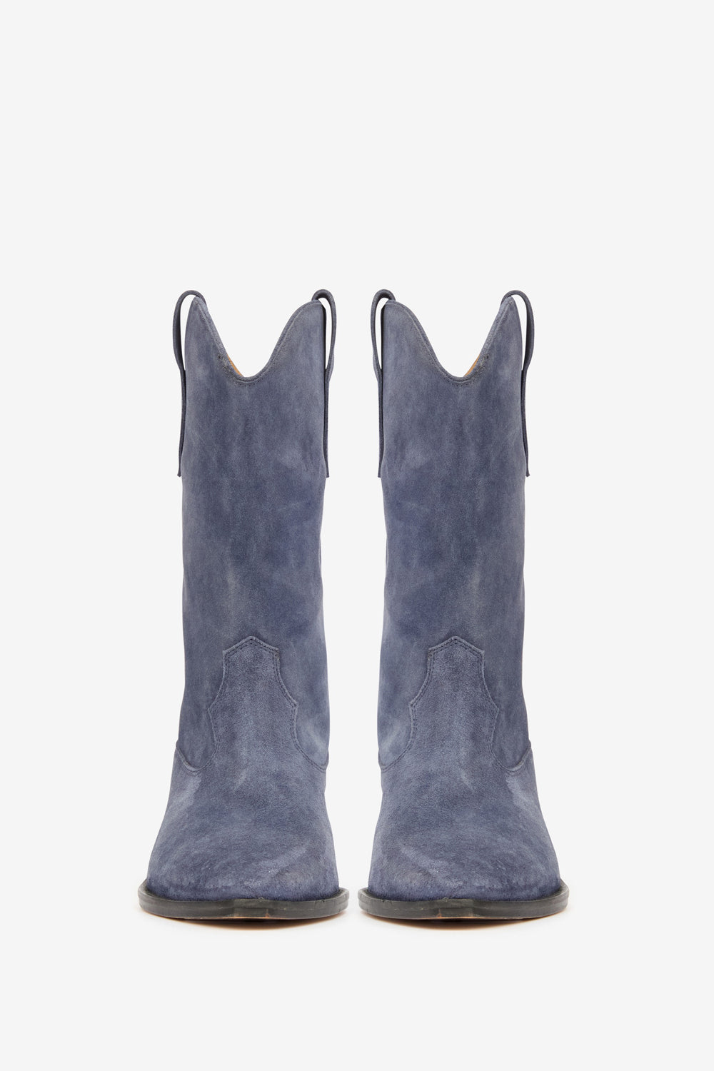 Bottes santiag duerto en cuir de veau velours - Ombre blue - Woman - 4