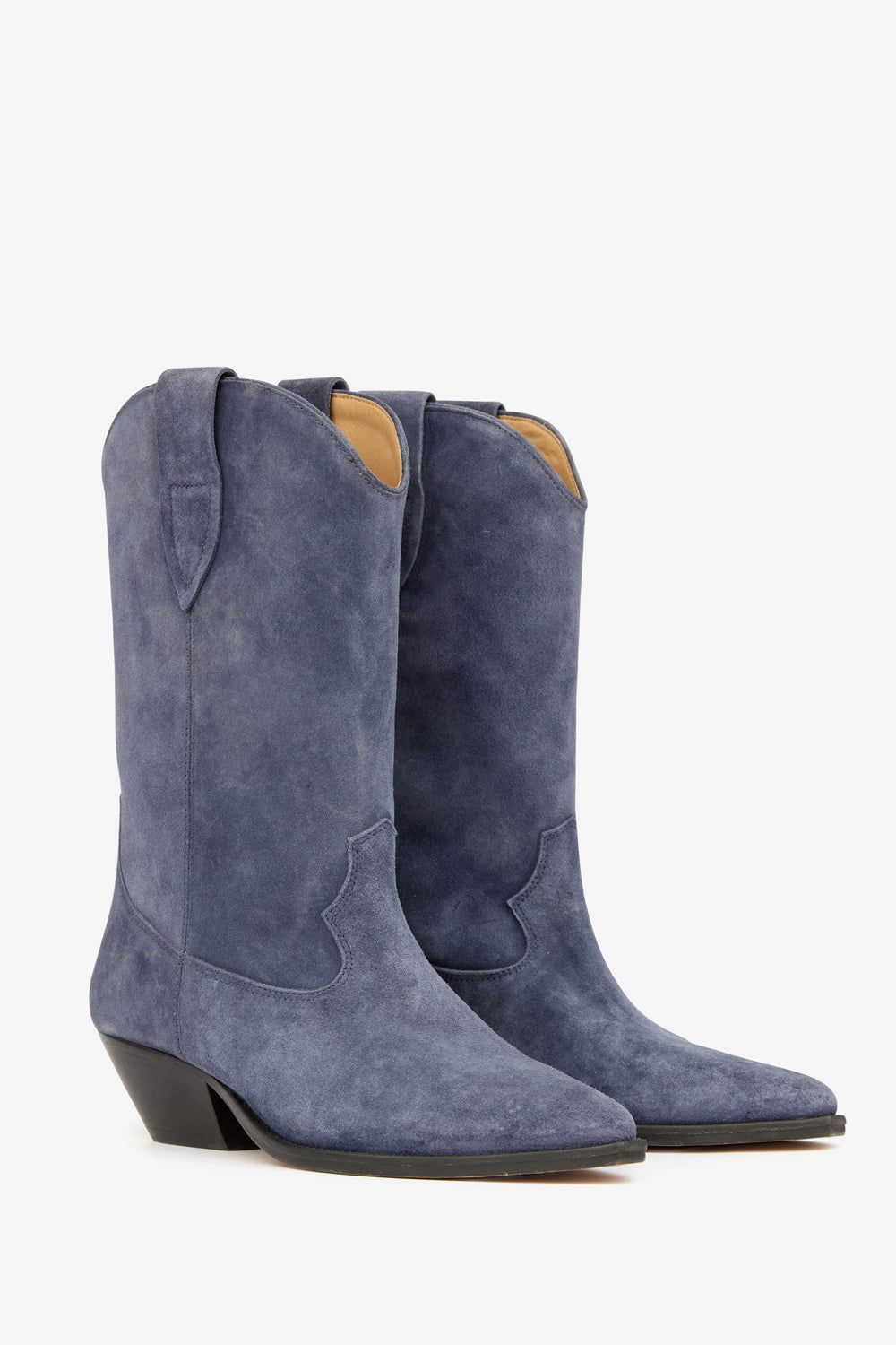 Bottes santiag duerto en cuir de veau velours - Ombre blue - Woman - 3