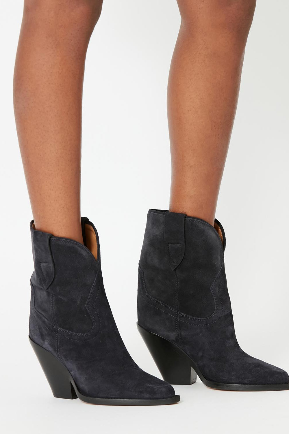 Boots santiag à talons leyane - Noir délavé - Woman - 5